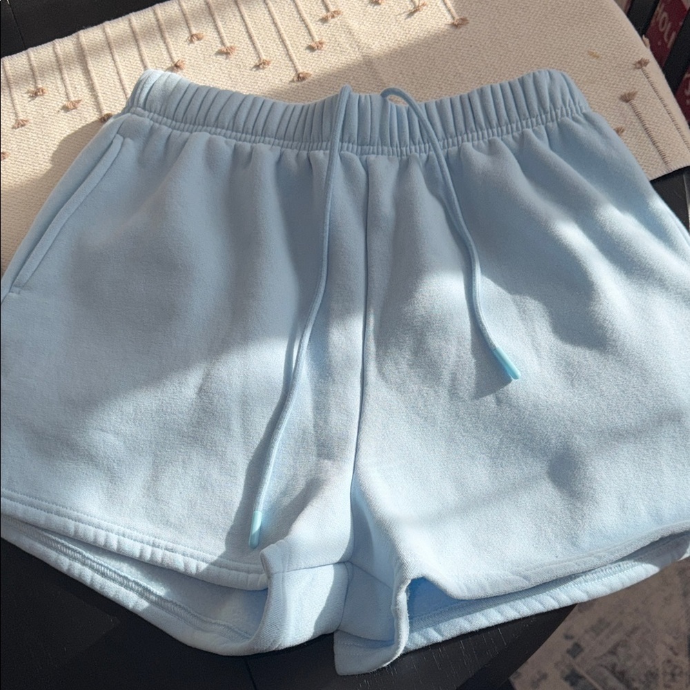 Sky Blue Women's Athletic Shorts